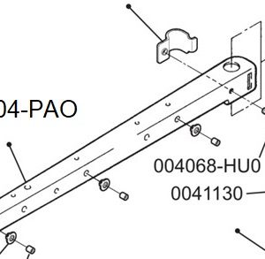 000104-PAO - 505-CA 000505-SA 527-CA THREAD GUIDE LARGE FOR 5-SPOOL THREAD STAND